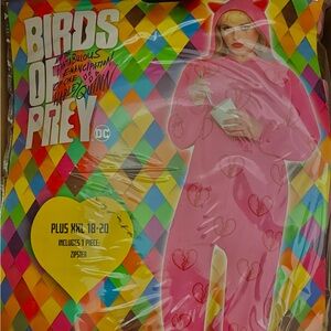 Brand New Harley Quinn Break Up Zipster Adult Halloween Costume Plus XXL 18-20